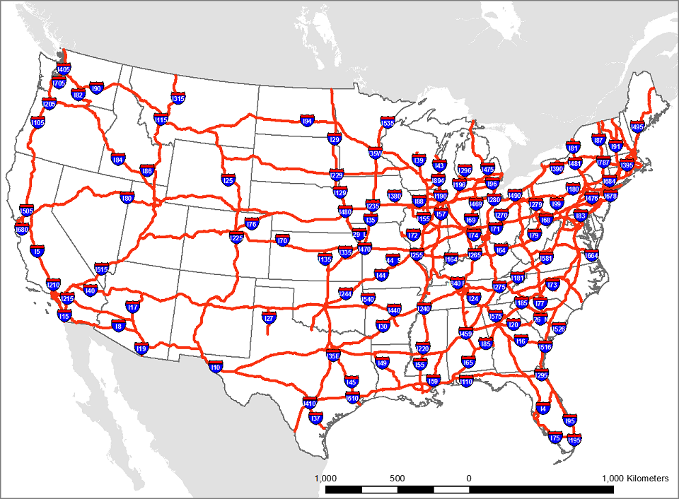Сеть федеральных дорог. Схема железных дорог США. Карта ЖД дорог США. Система межштатных автомагистралей США карта. Железные дороги США карта.